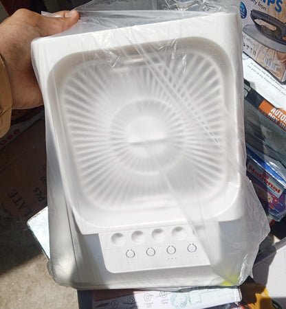 Portable Air Cooler Fan with Mist & LED Light – 3-in-1 Smart Cooling Solution