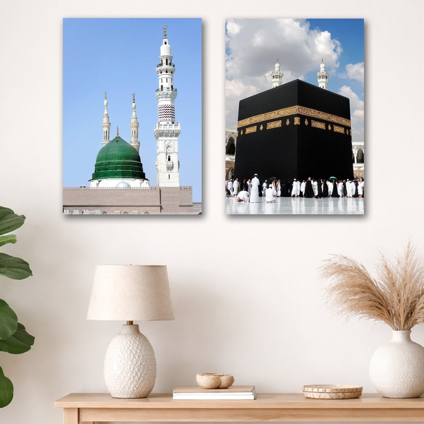 Set of 2 Aesthetic Wall Art Frames – Allah-Muhammad (P.B.U.H)